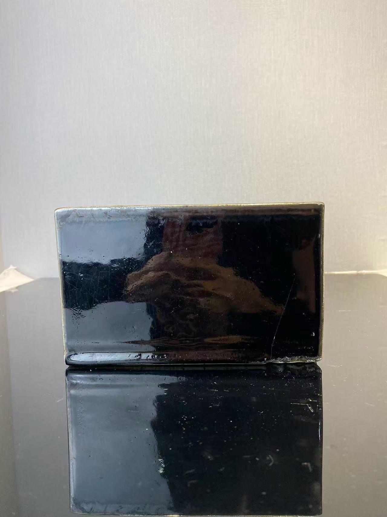 乌金釉四方大水洗