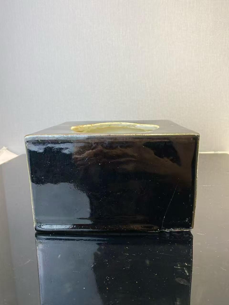 乌金釉四方大水洗