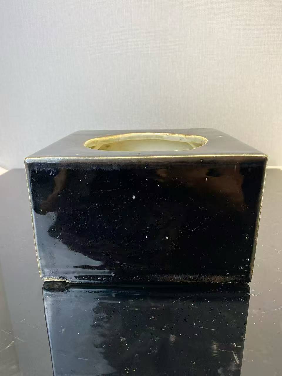 乌金釉四方大水洗