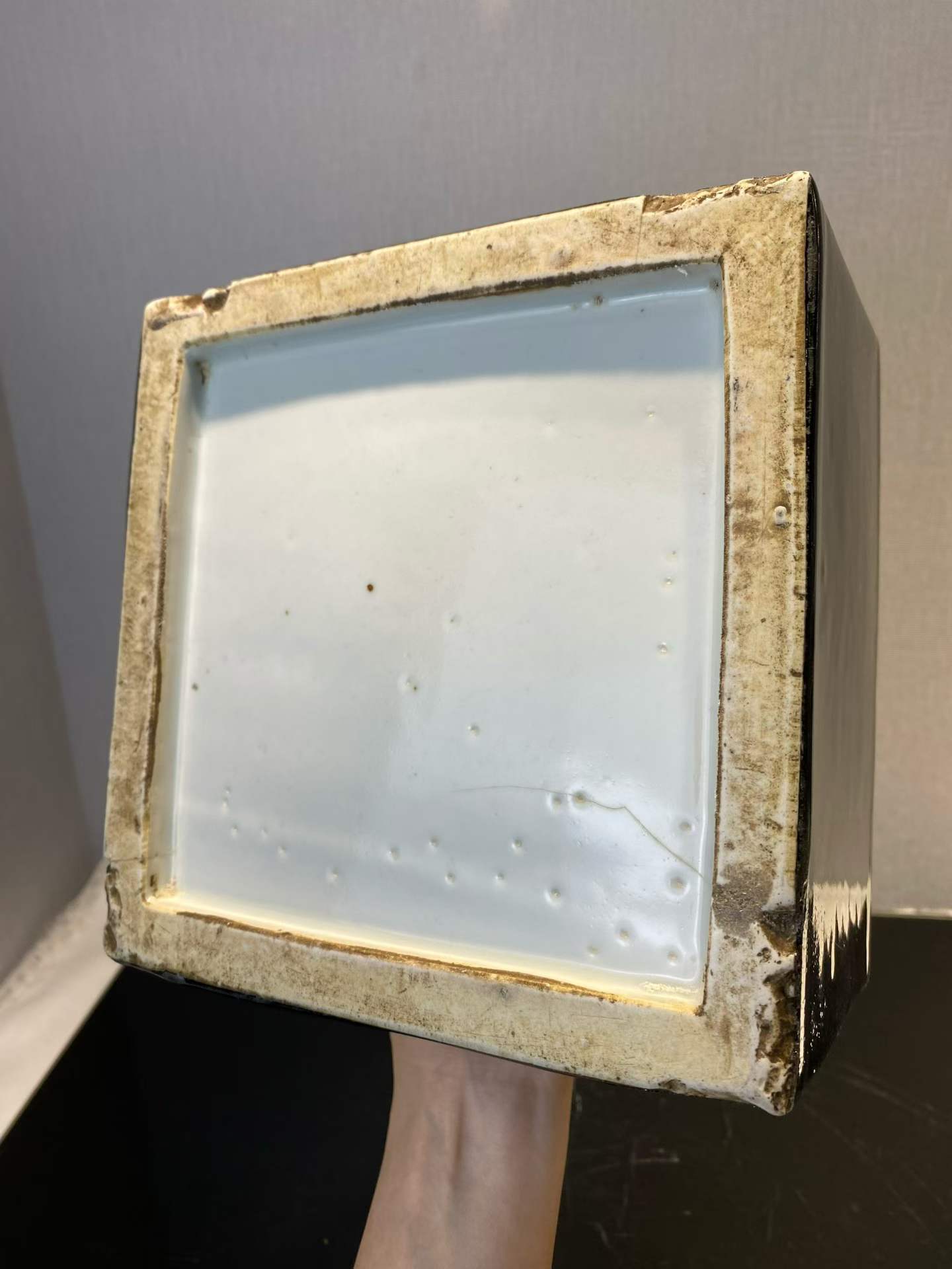 乌金釉四方大水洗