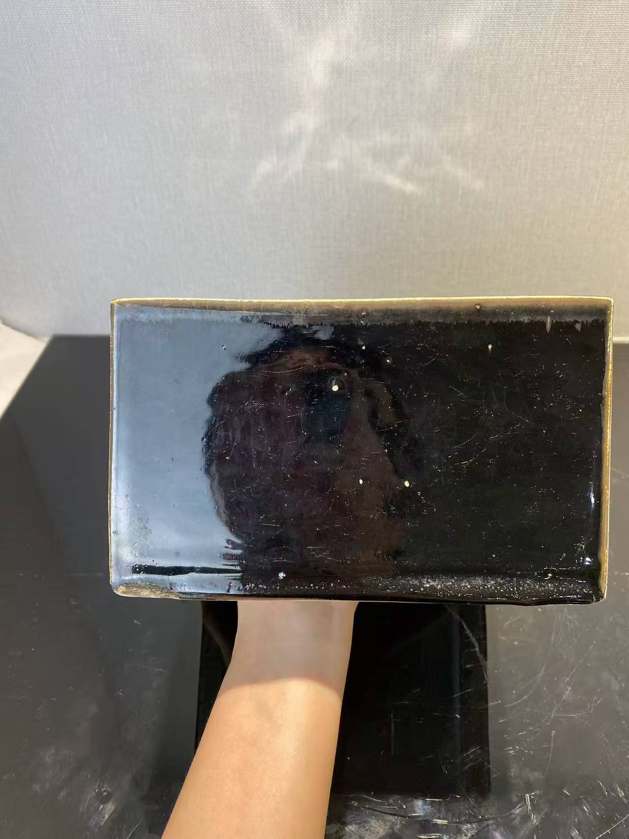 乌金釉四方大水洗