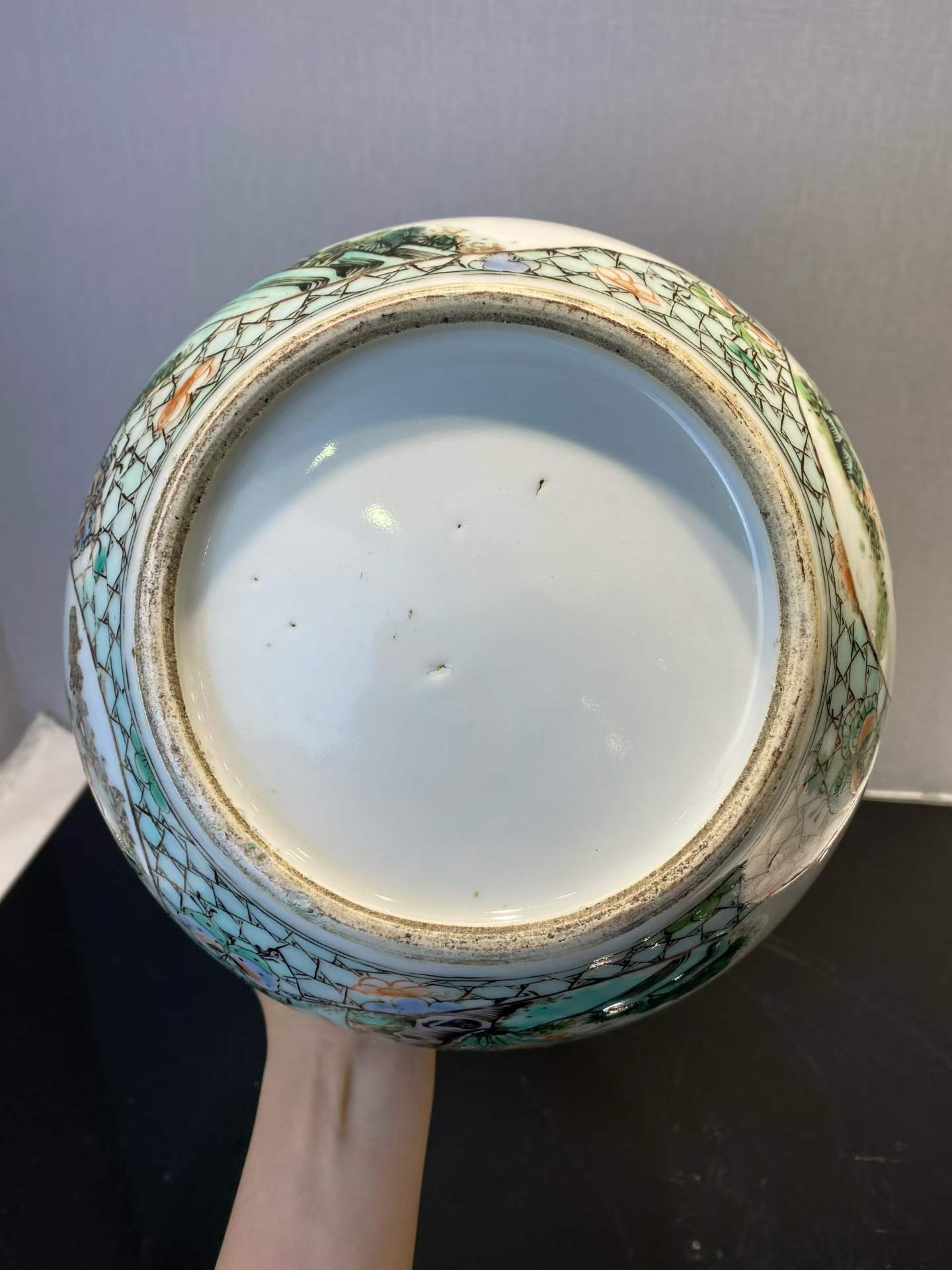 五彩锦鸡开窗喜鹊登梅大笔洗