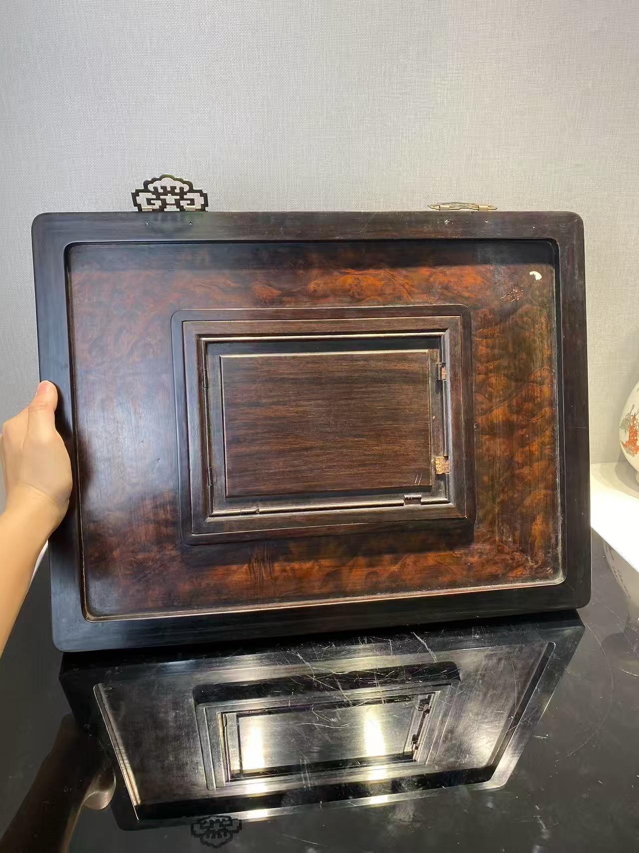 汪晓棠 粉彩竹林高士童子瓷板