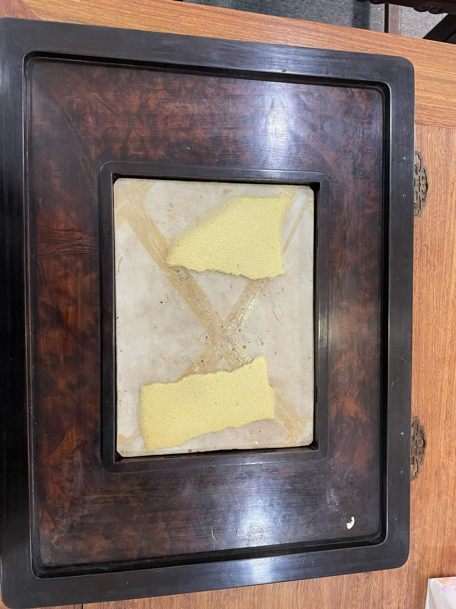 汪晓棠 粉彩竹林高士童子瓷板