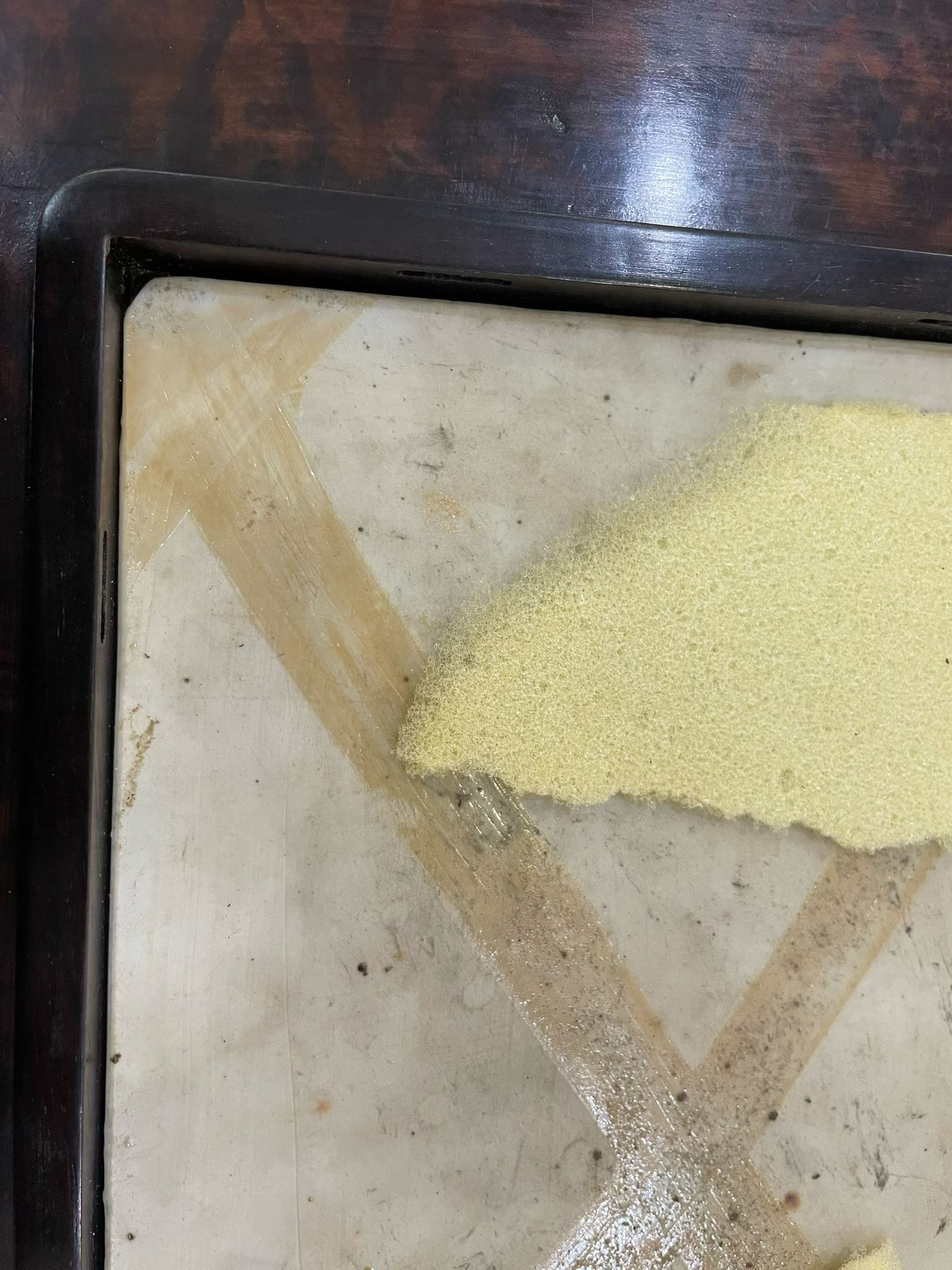 汪晓棠 粉彩竹林高士童子瓷板