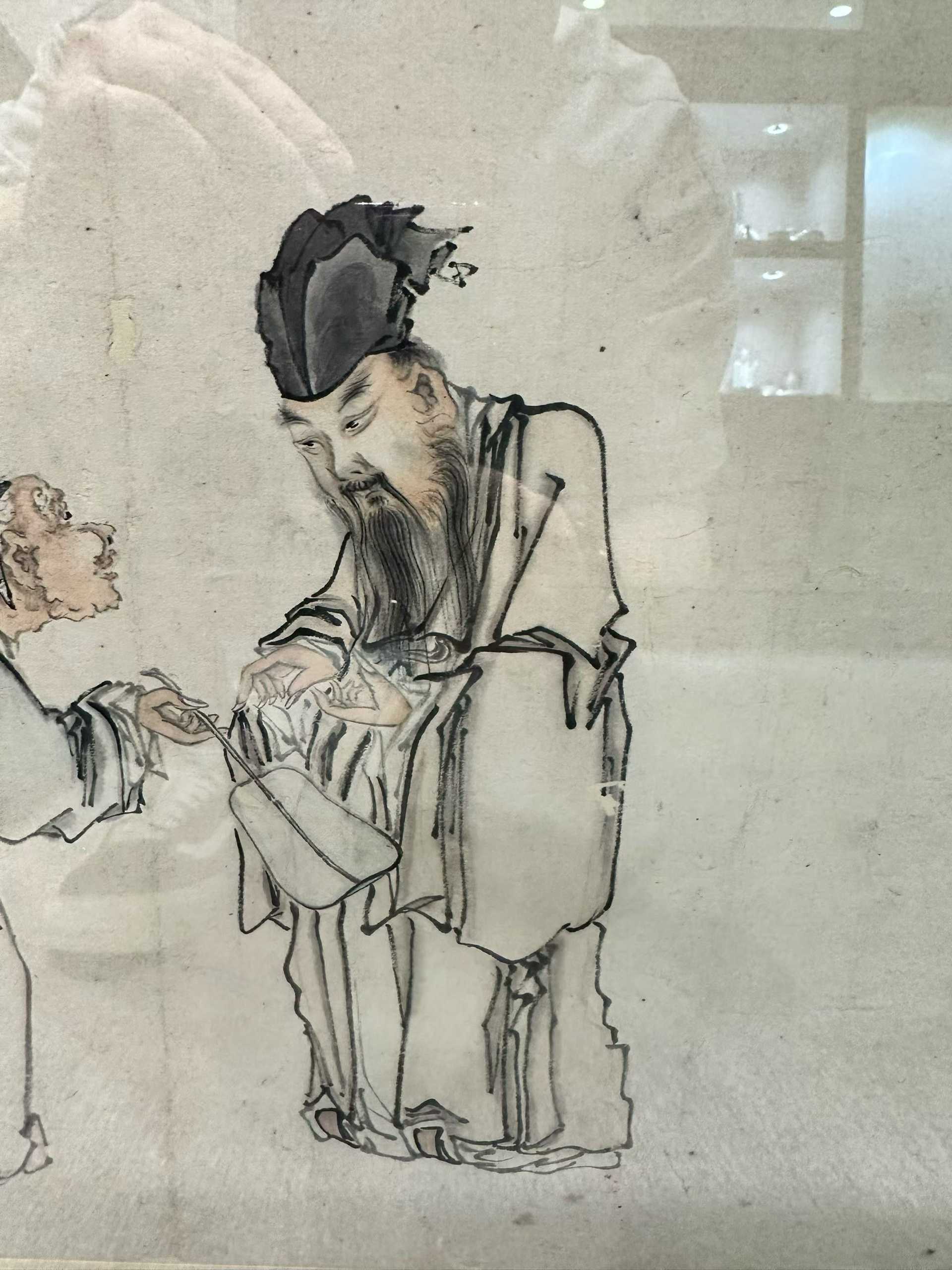 纸本人物故事诗句字画两张