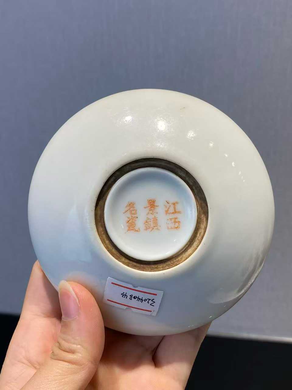 邓碧珊风格粉彩鱼藻纹笔洗 款：江西景镇名瓷