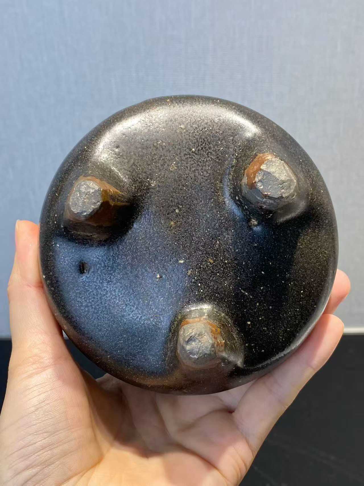 黑釉三足釉三足炉鬲炉