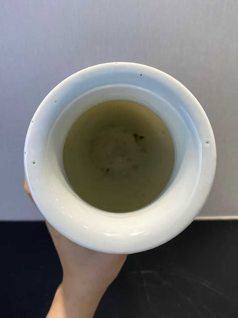 粉彩花鸟纹灯笼瓶 款：大清乾隆年制