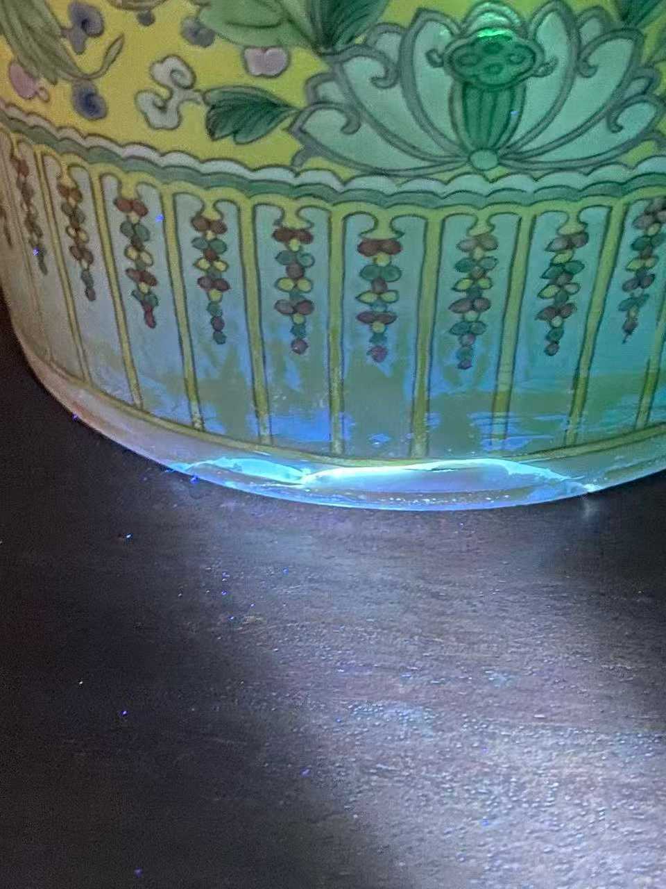 五彩加彩人物故事图棒槌瓶