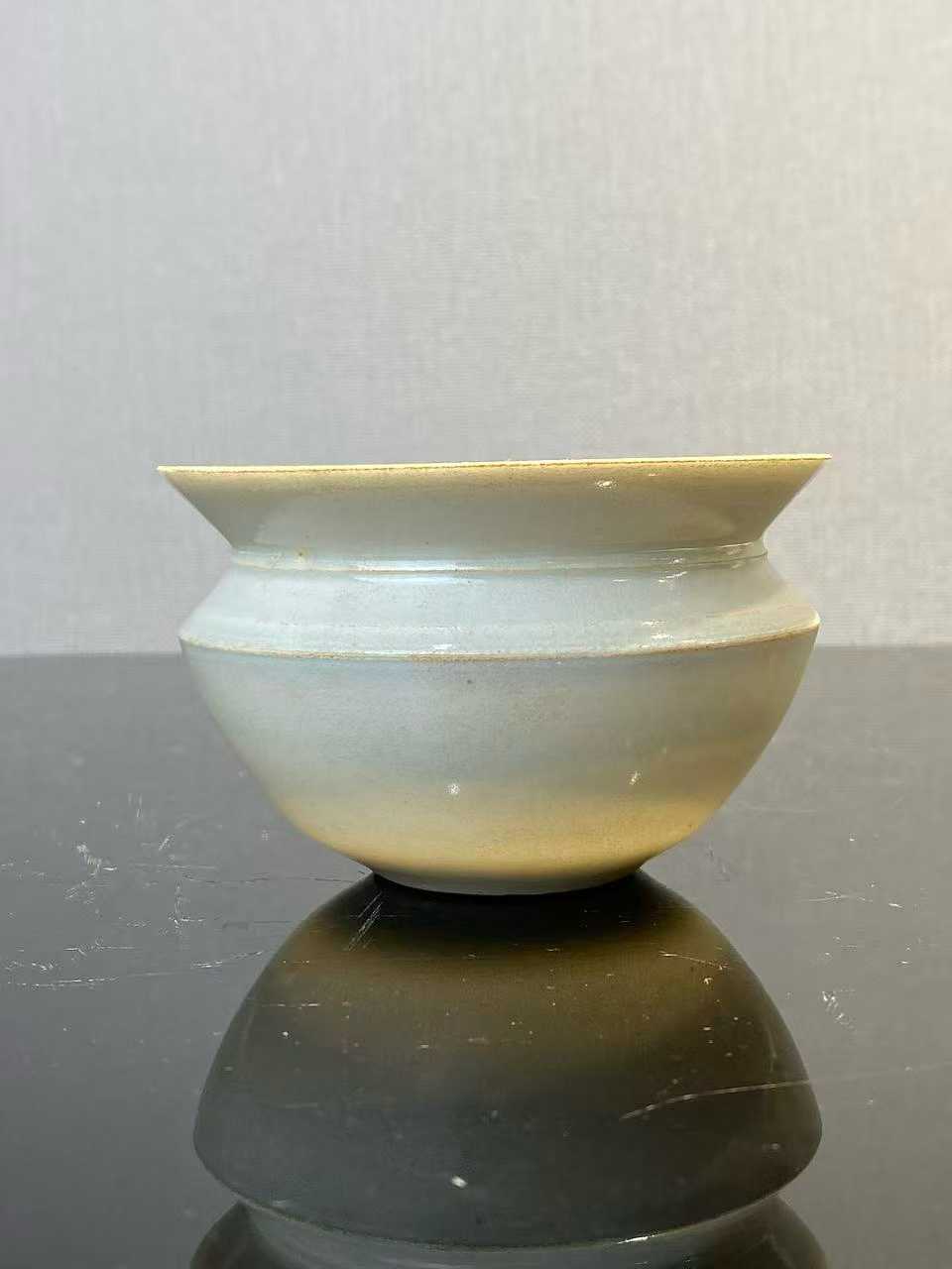 湖田窑青白釉小渣斗