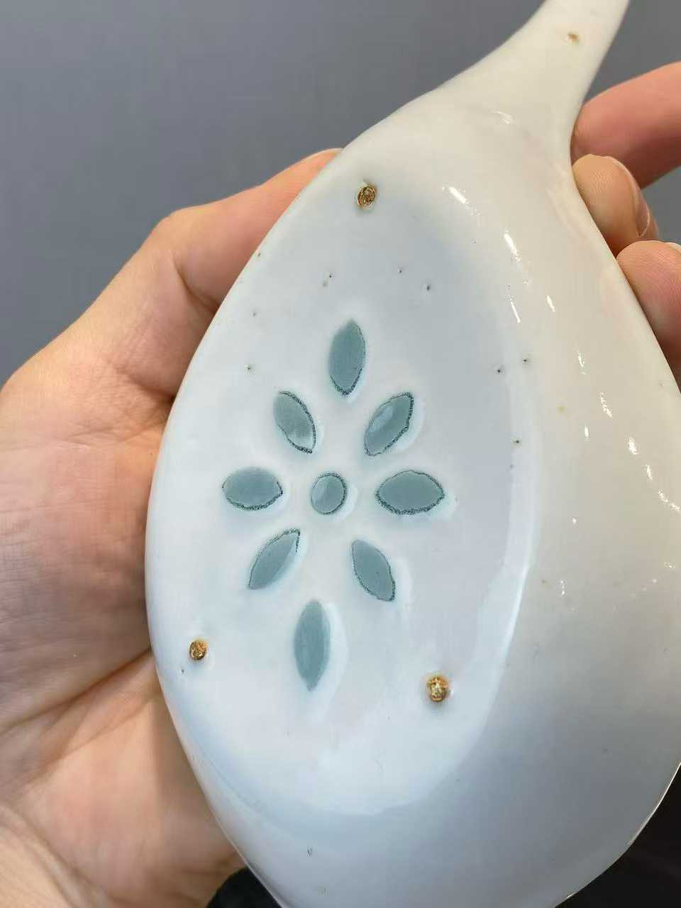 青花玲珑瓷大汤勺