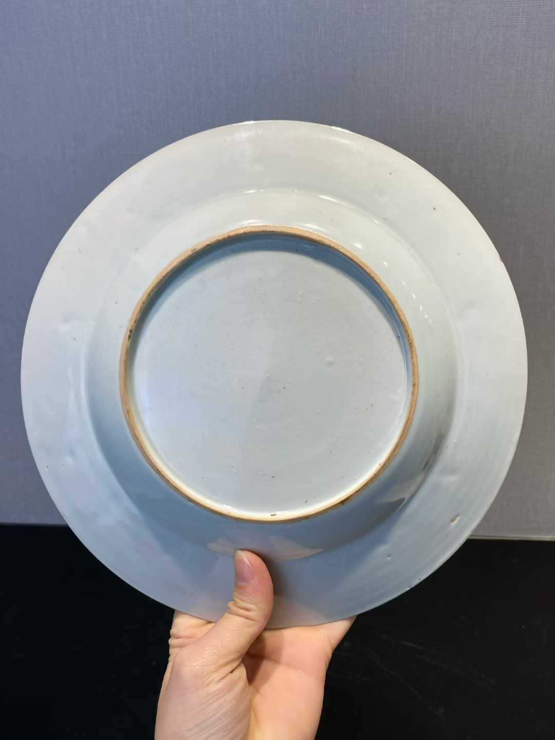 粉彩提篮花卉纹盘