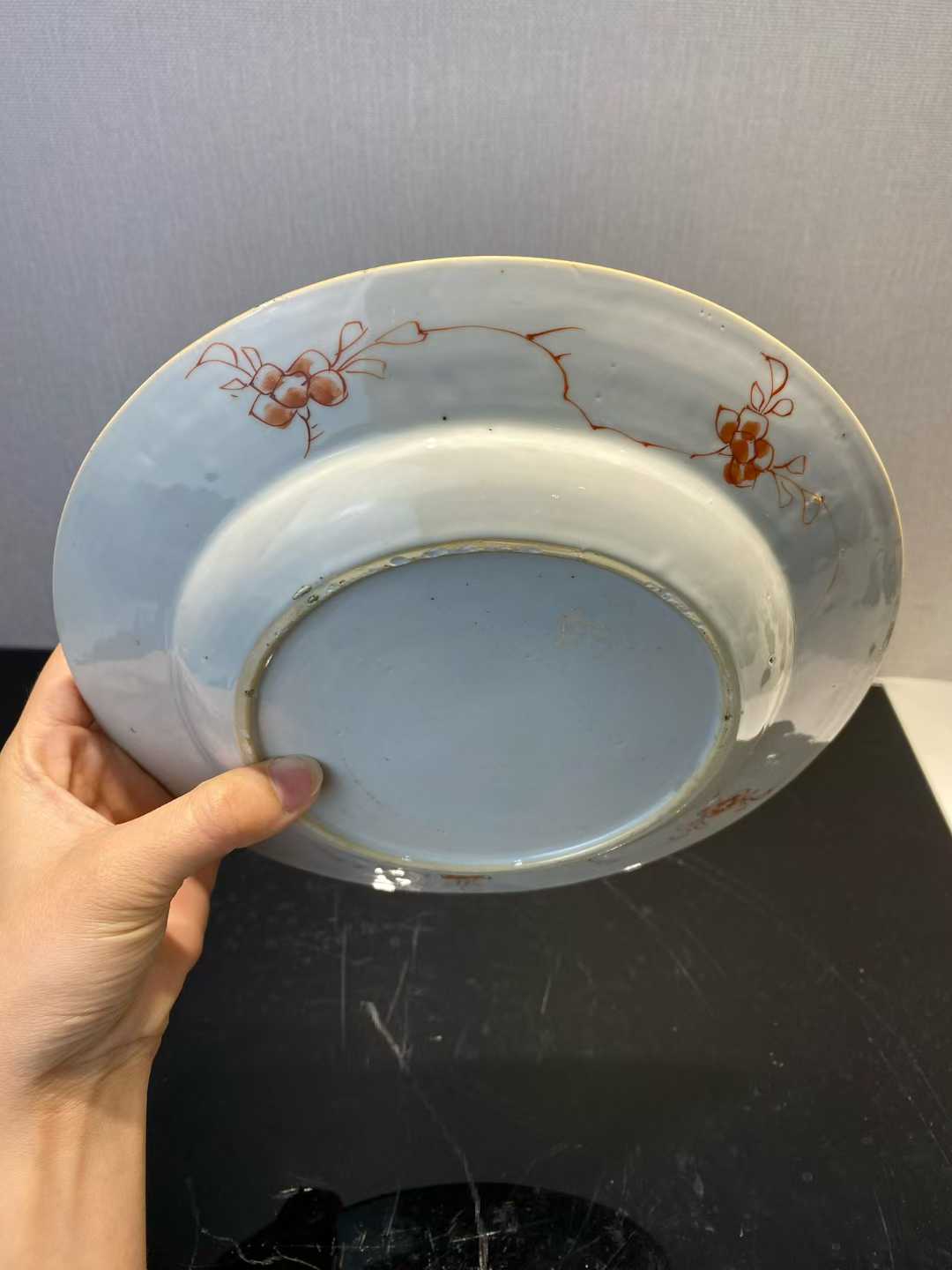 五彩牡丹花纹盘