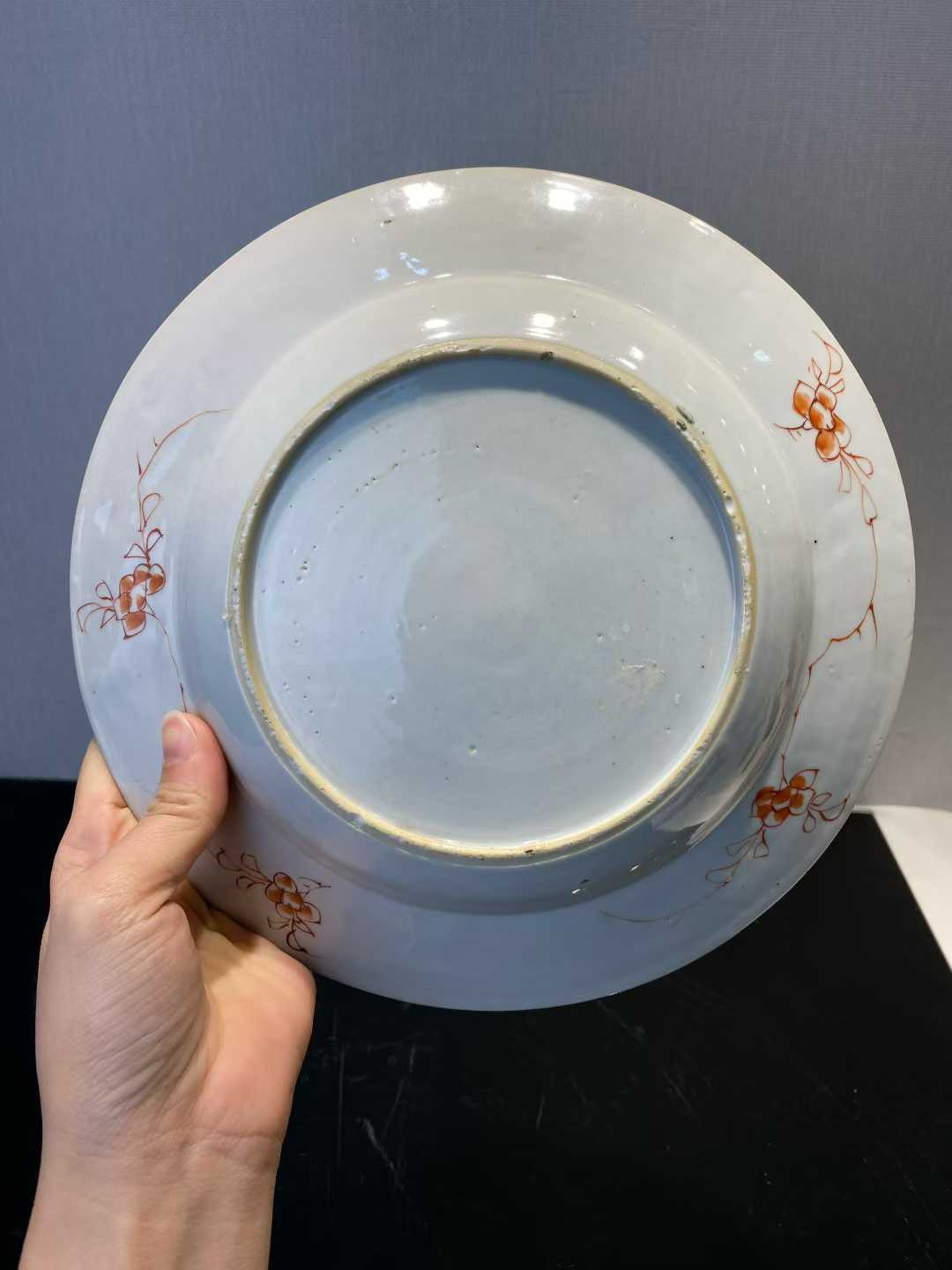 五彩牡丹花纹盘