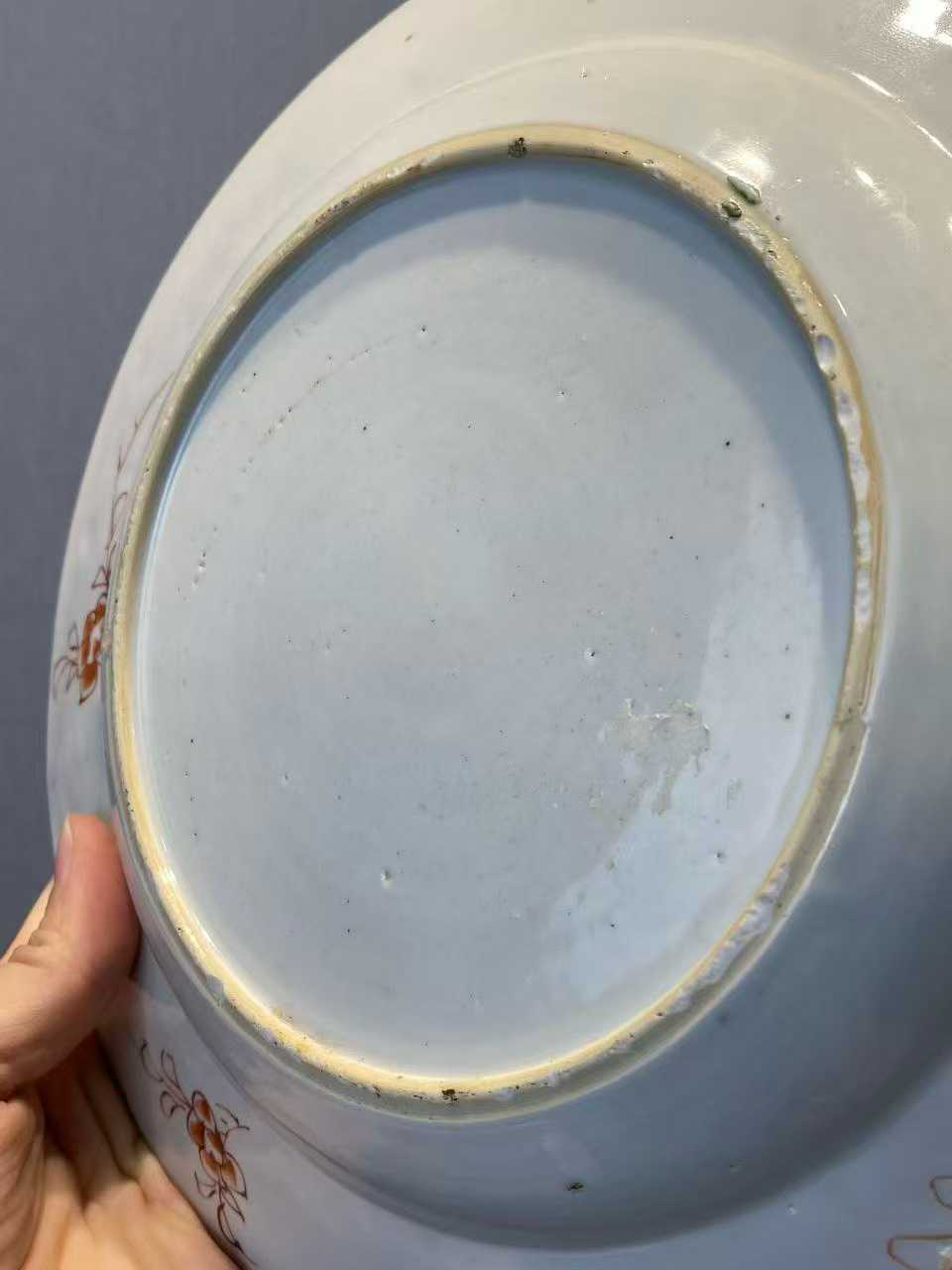 五彩牡丹花纹盘