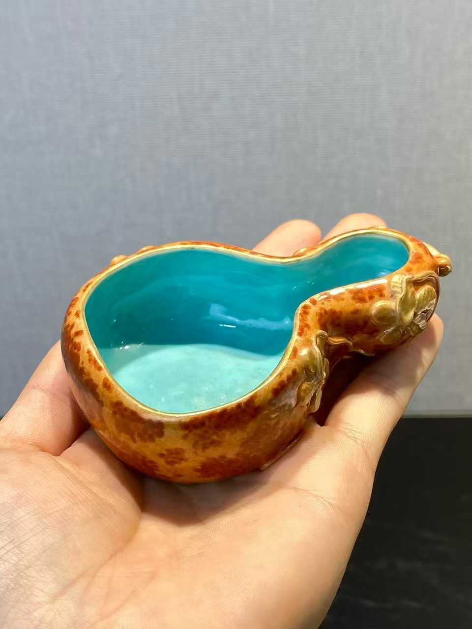 粉彩癞瓜葫芦形水洗