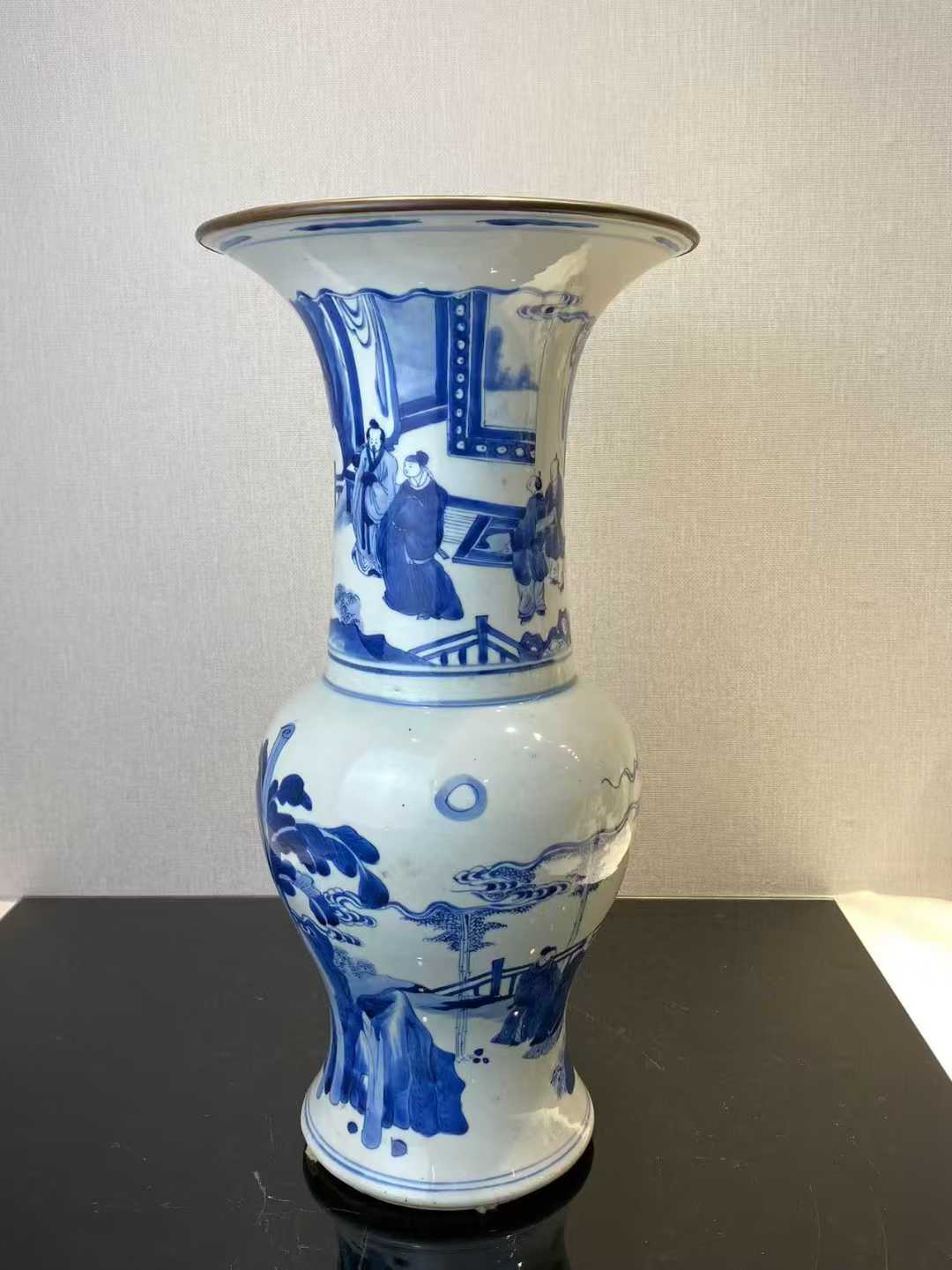 青花竹林七贤图凤尾尊