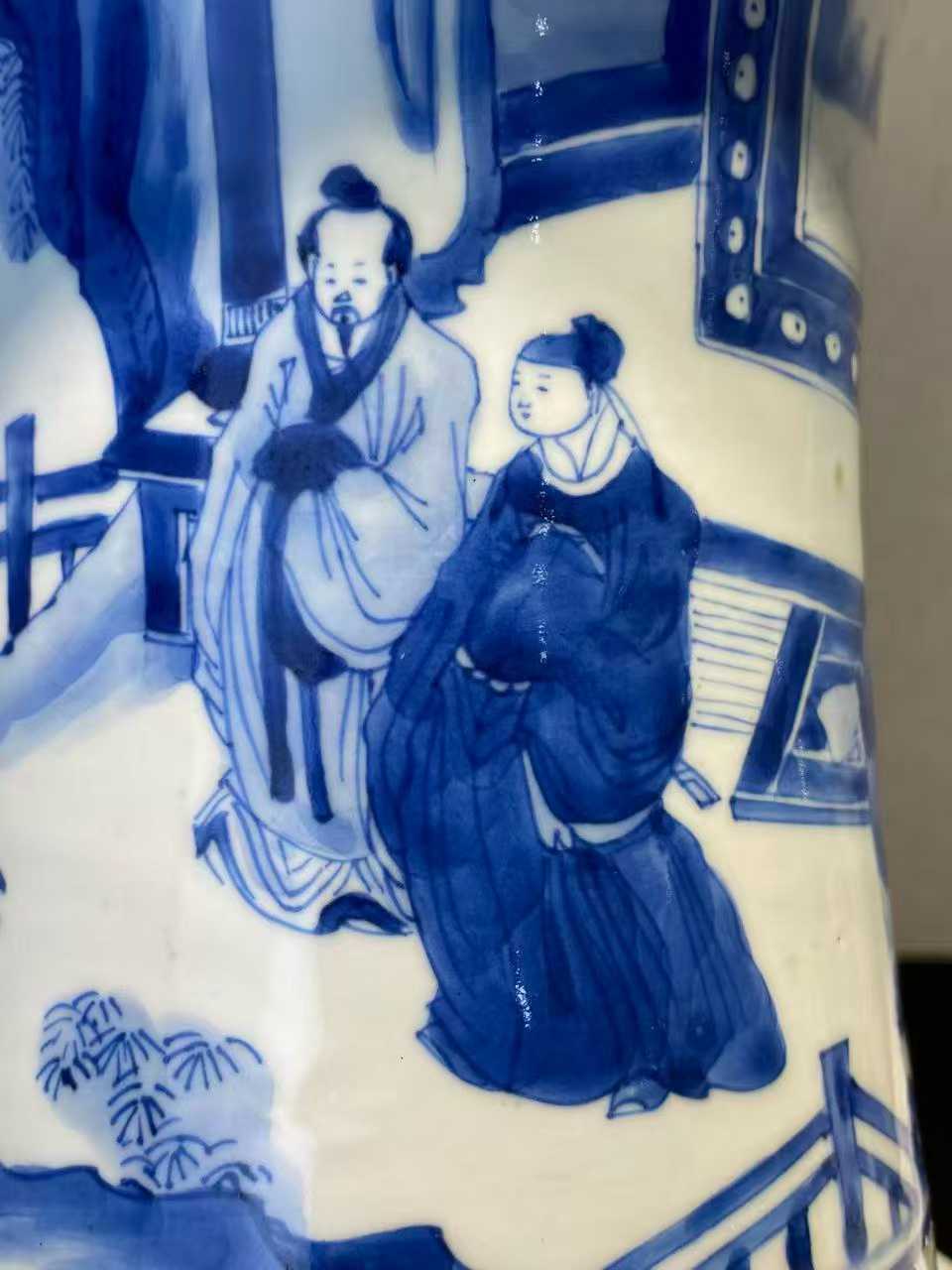 青花竹林七贤图凤尾尊