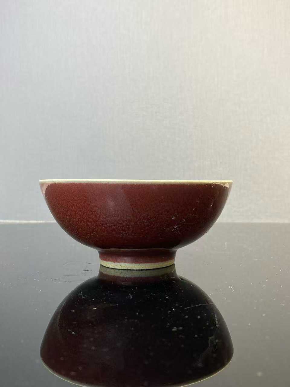郎窑红釉碗
