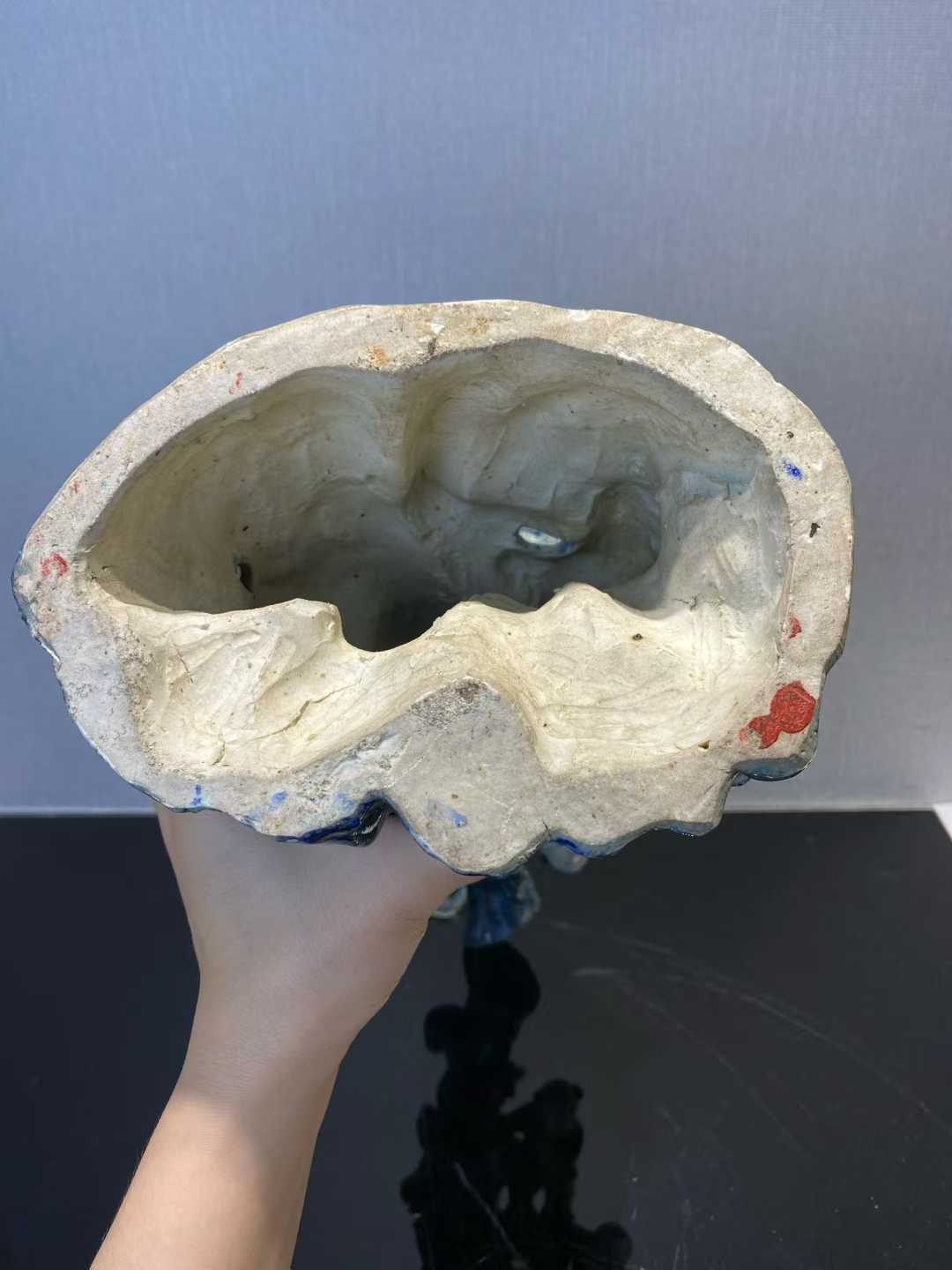 粉彩五娃登梅花插