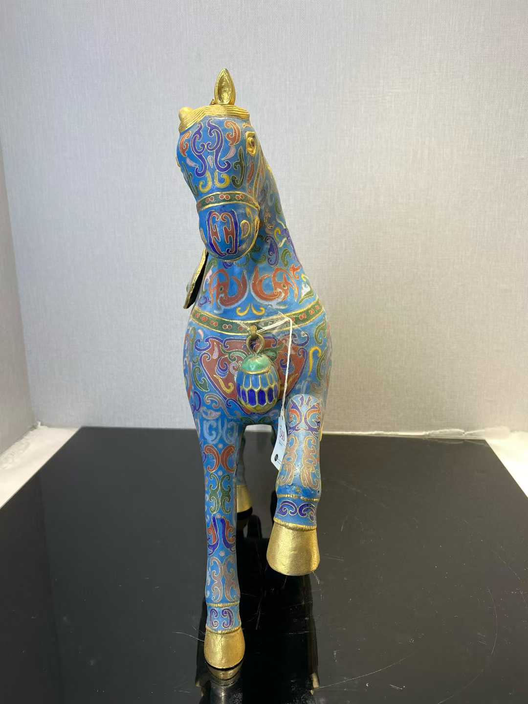 铜胎景泰蓝马立像