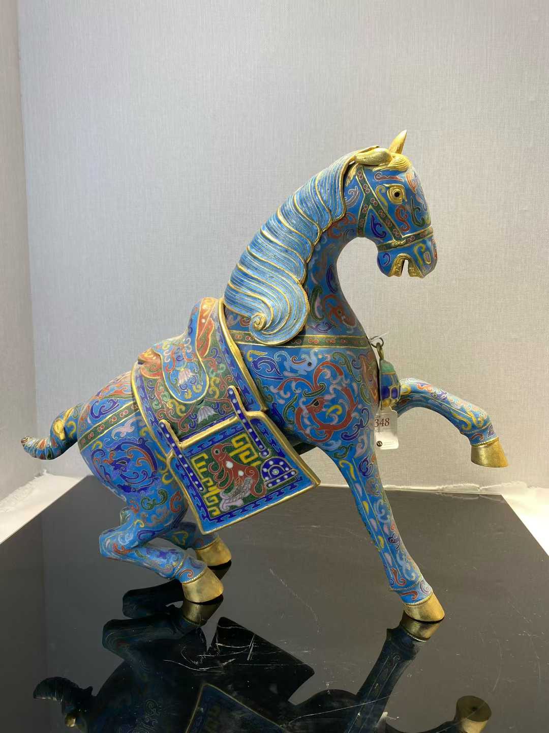 铜胎景泰蓝马立像