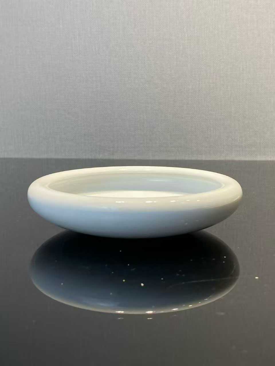 青花釉里红牵牛花水洗 款 : 中国景德镇制