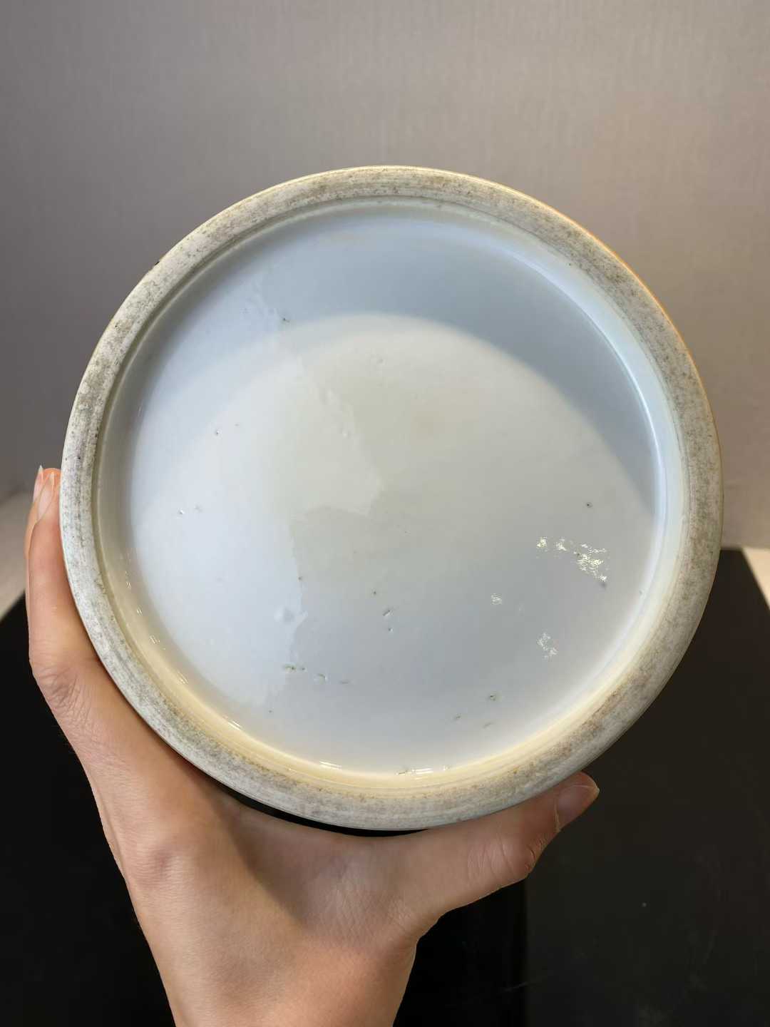 五彩四仙图棒槌瓶