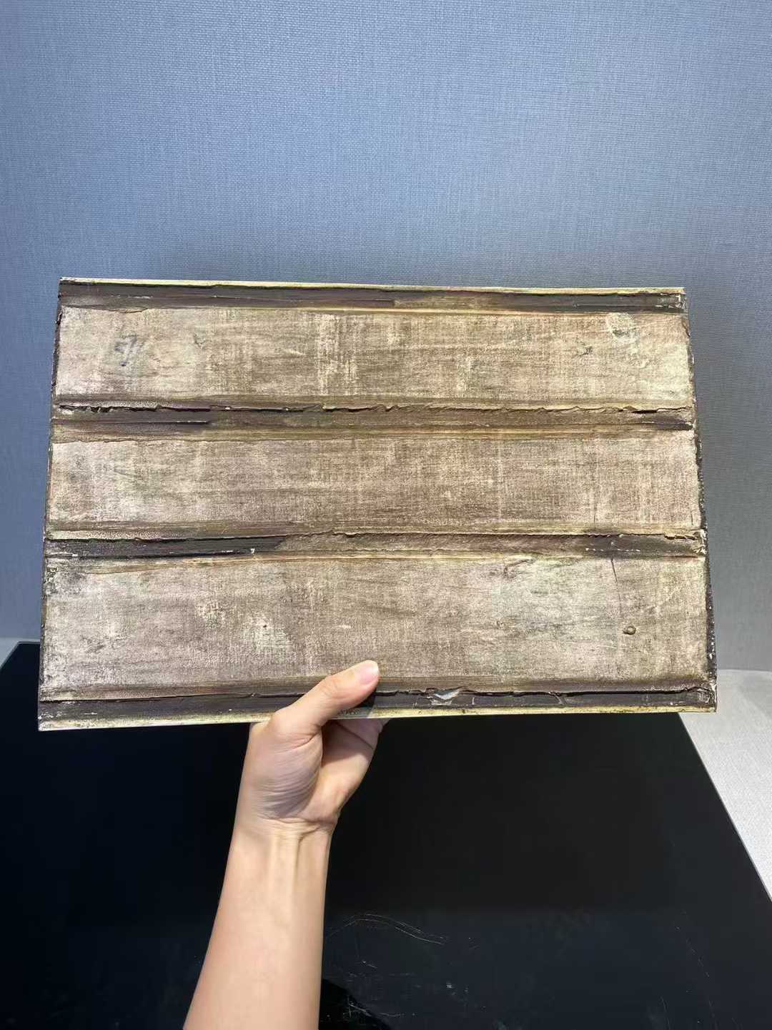 五彩唐明皇夜游月宫瓷板