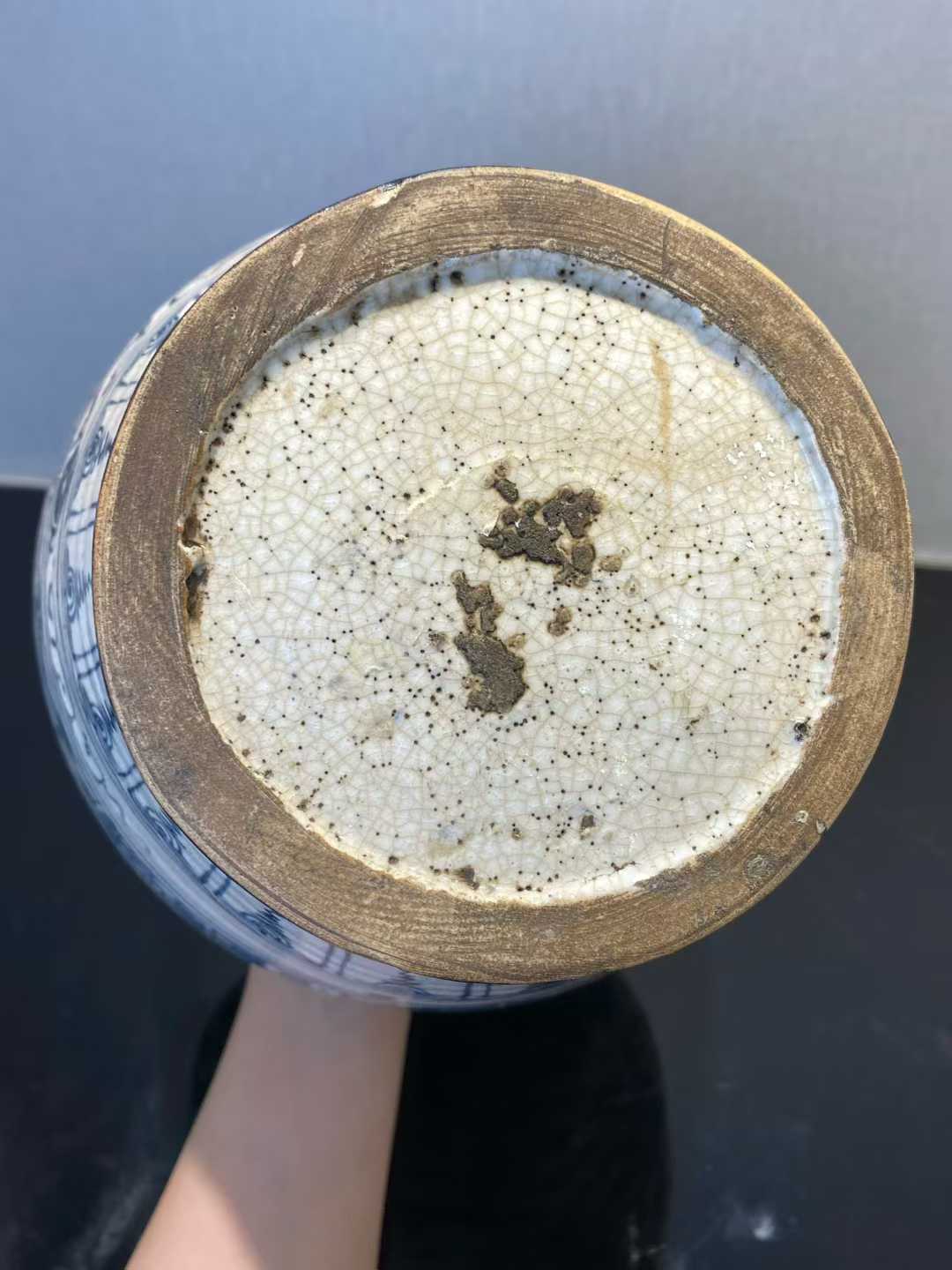 青花双凤纹罐 漳州窑