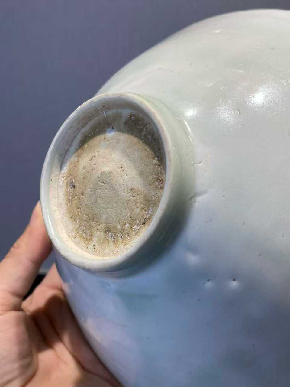 湖田窑花口斗笠碗