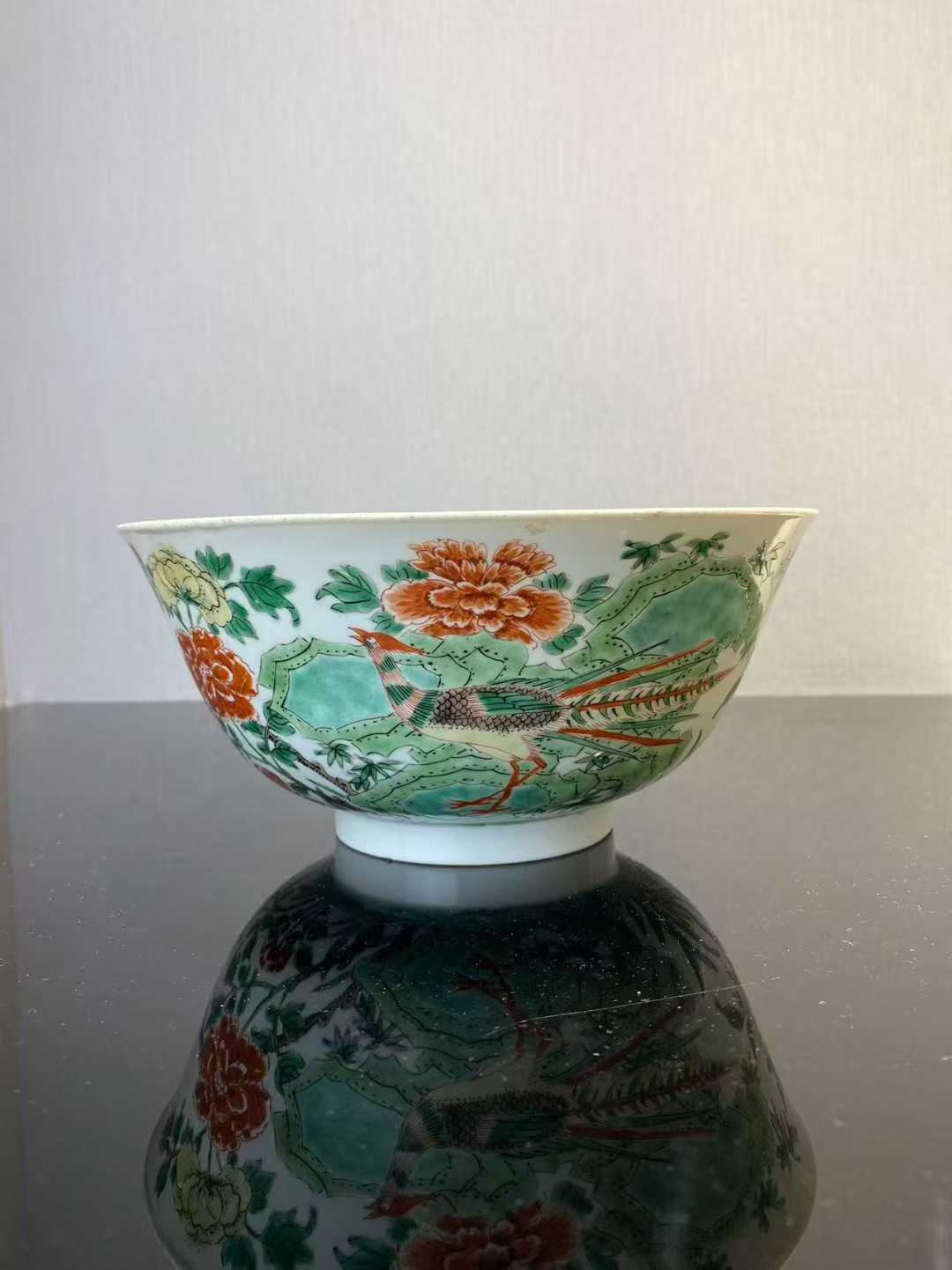 五彩五伦图大碗