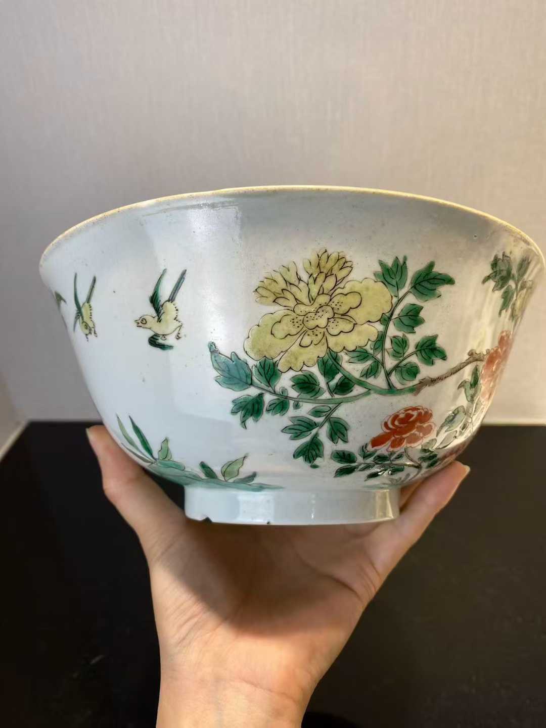 五彩五伦图大碗