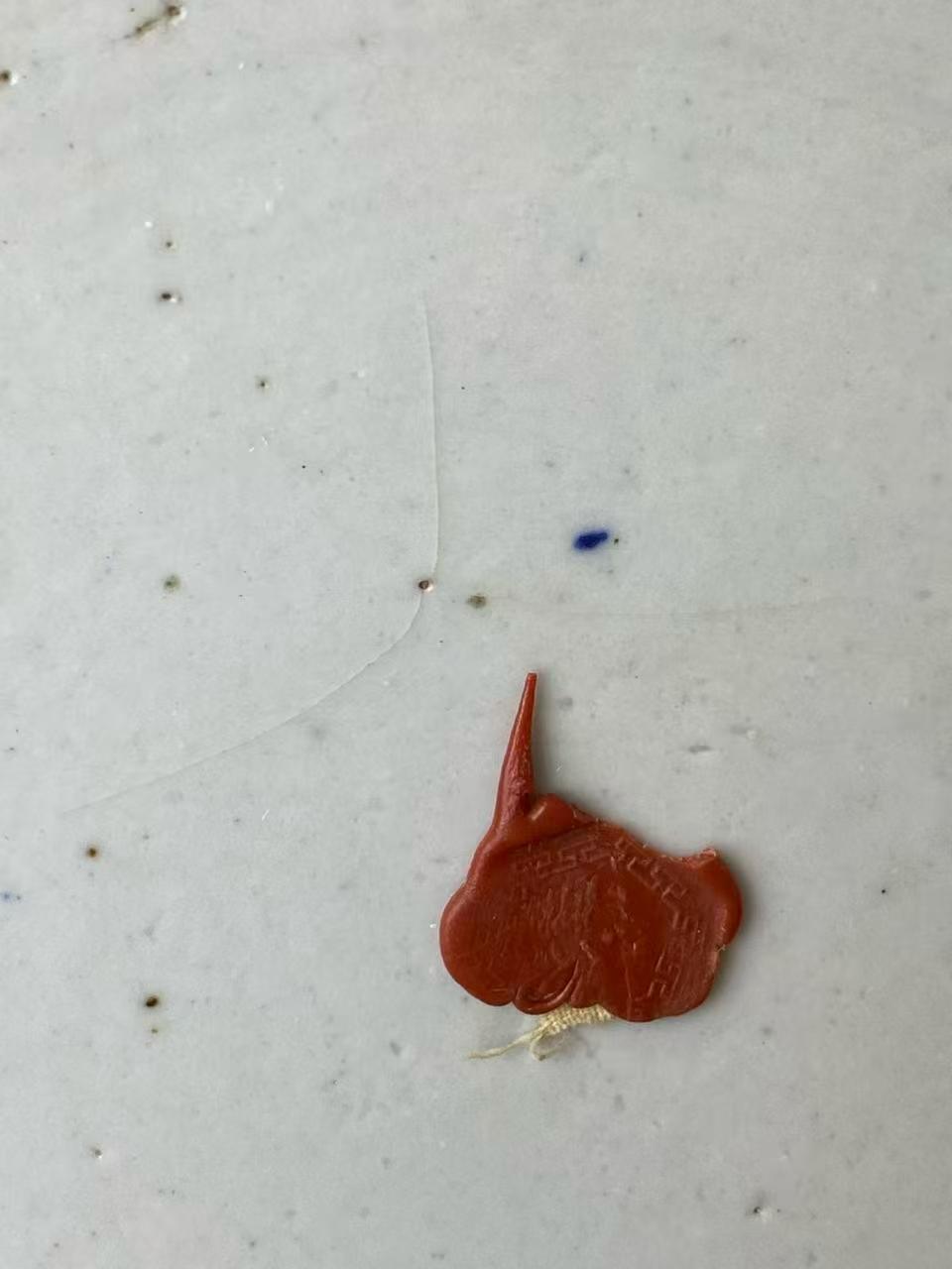 豆青地青花加白芦雁图双耳大瓶