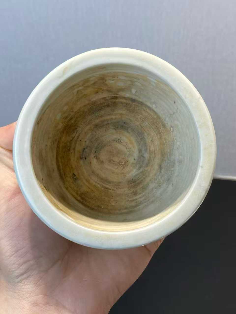 德化窑白釉弦纹炉