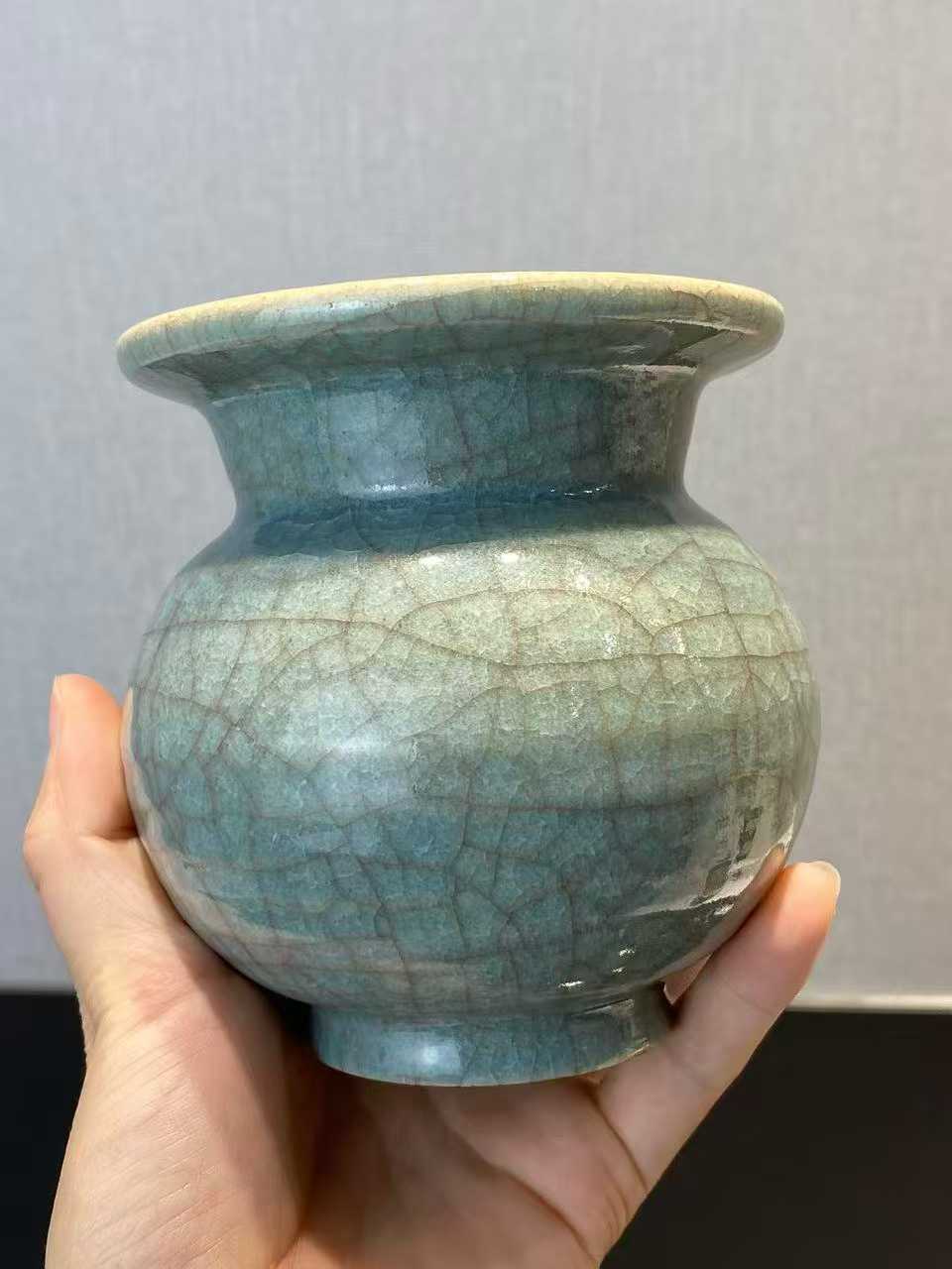 蓝哥釉渣斗