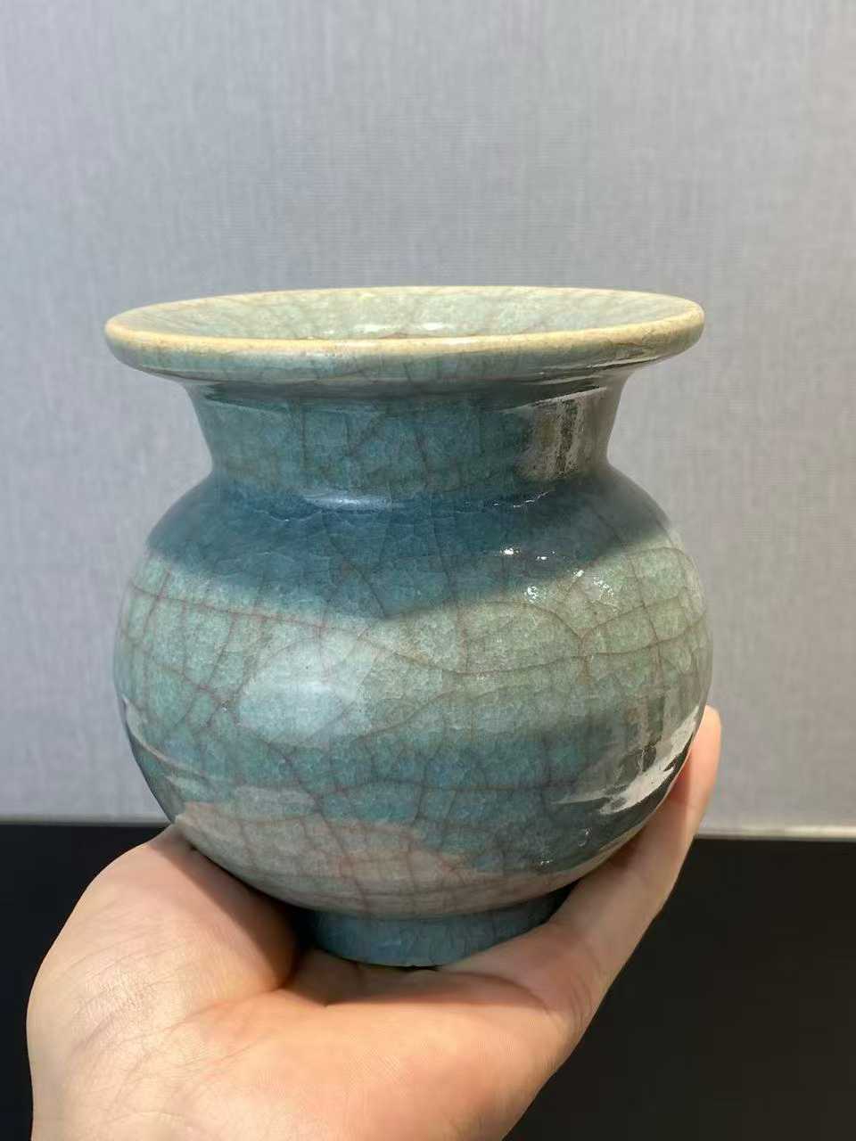 蓝哥釉渣斗