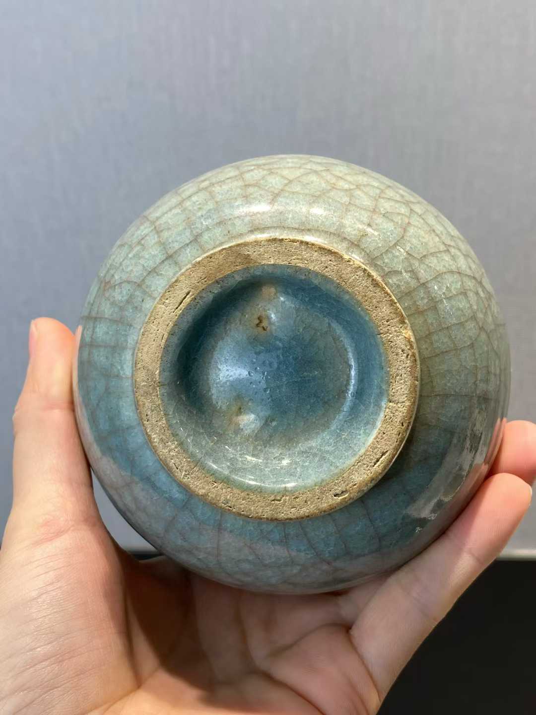 蓝哥釉渣斗
