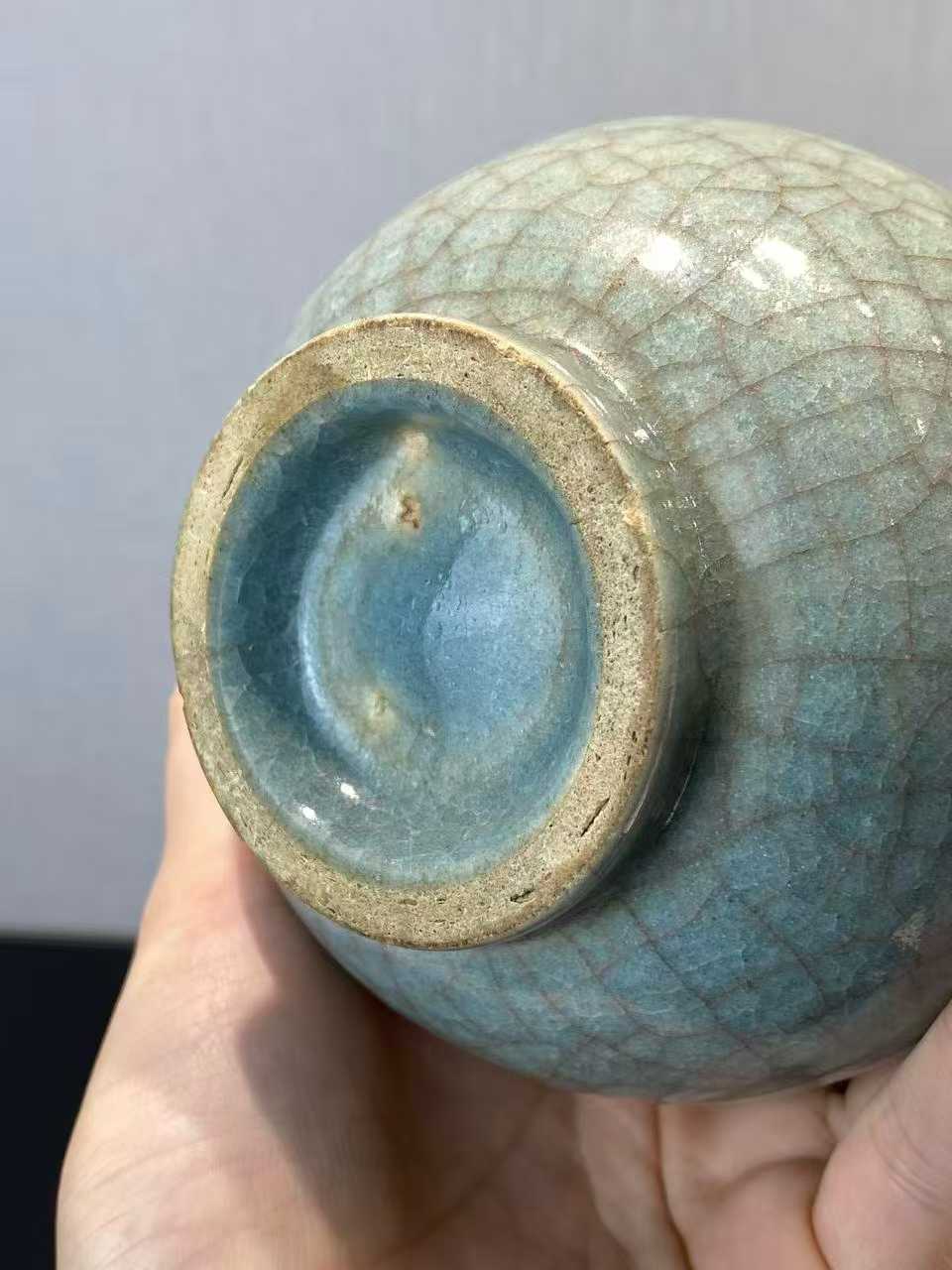 蓝哥釉渣斗