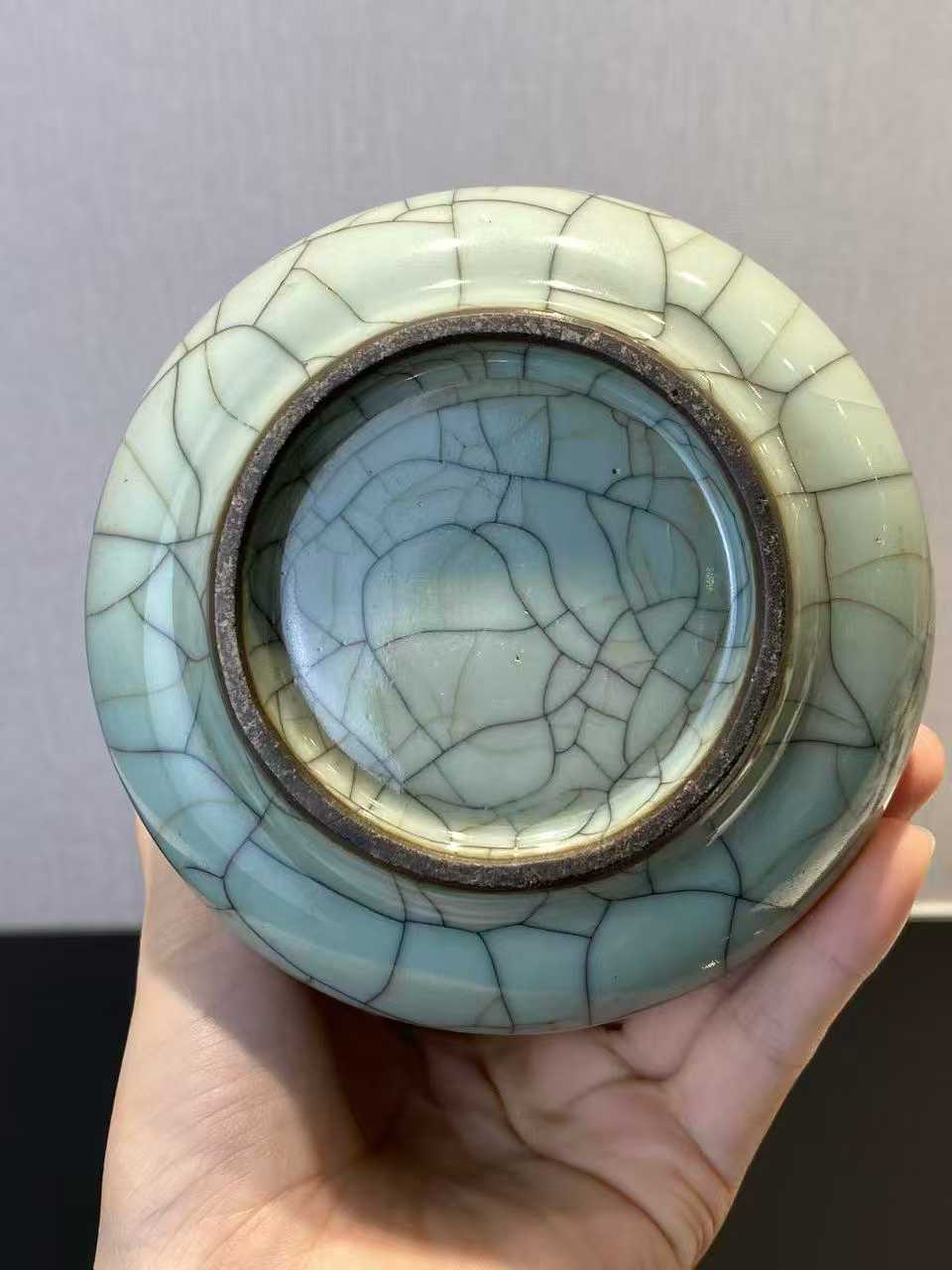 哥釉花囊