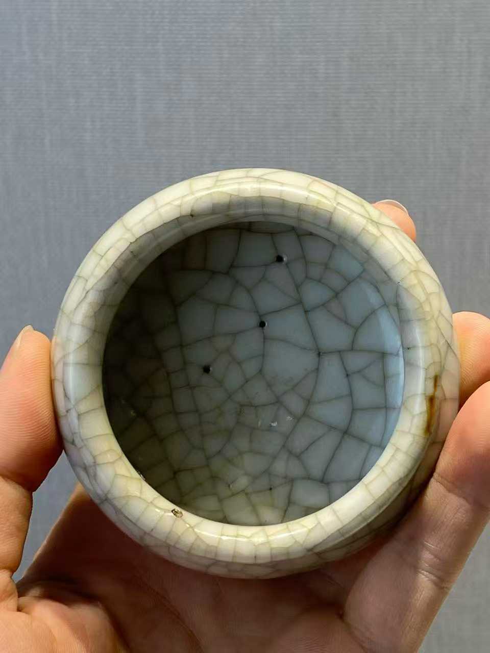 哥釉水盂