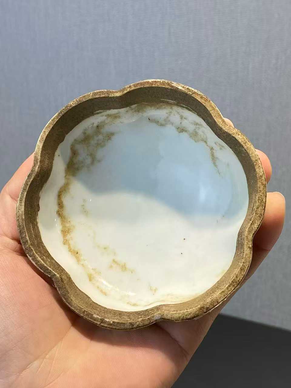 粉彩道士图印泥盒