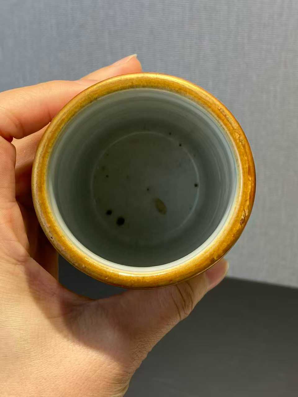 粉彩仙女献寿笔筒 款：同治年制