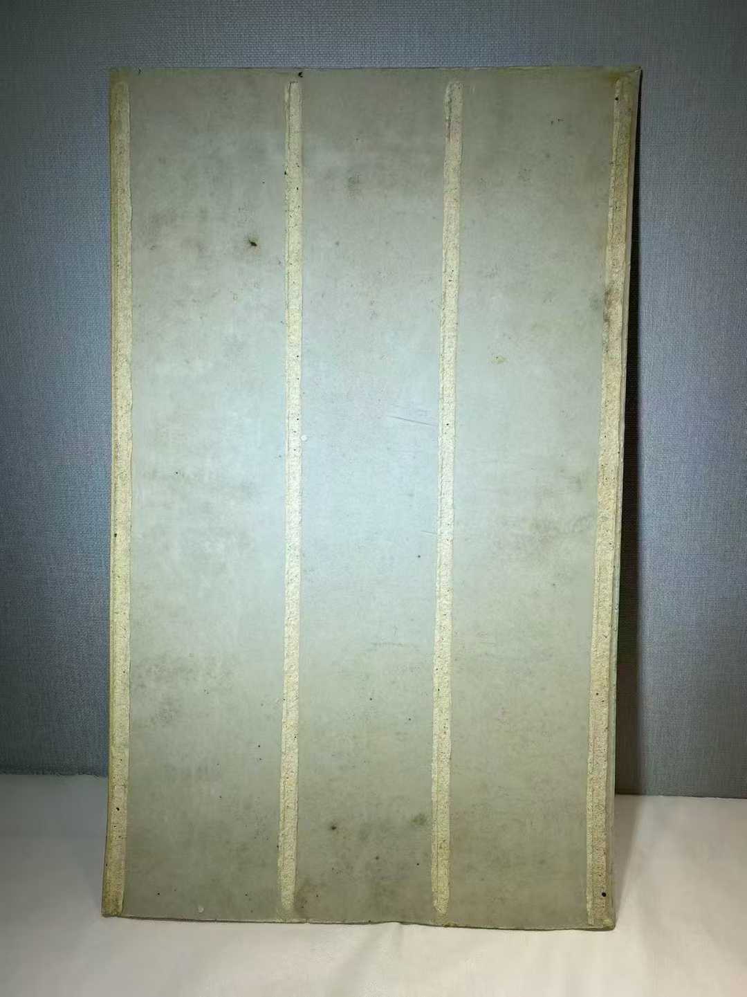 粉彩梅花诗文瓷板画
