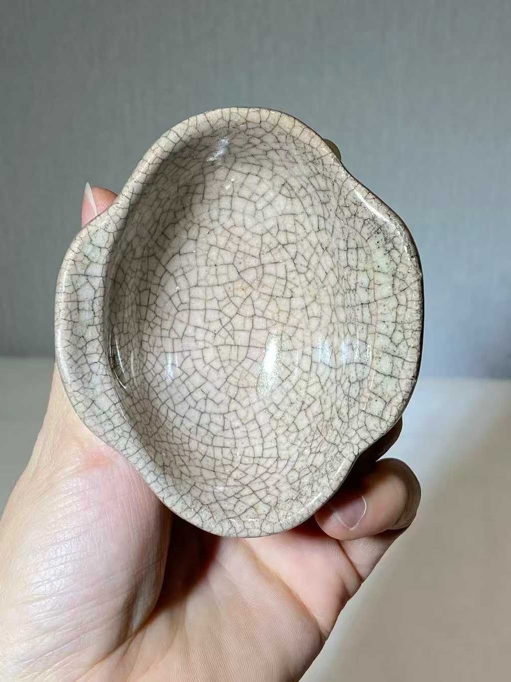 哥釉耳杯漳州窑
