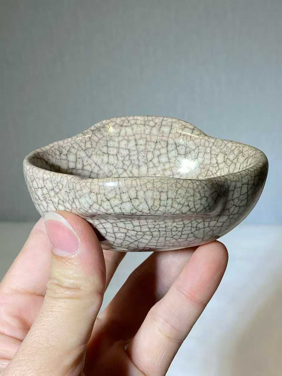 哥釉耳杯漳州窑