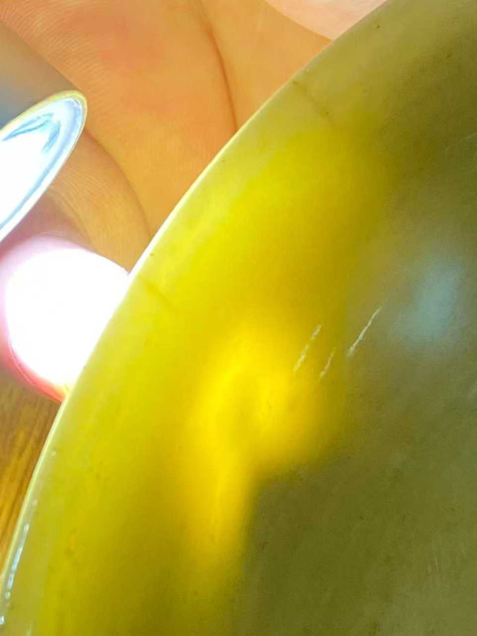 鸡油黄油盘  款：大明正德年制
