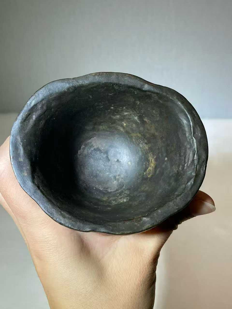 紫檀雕刻梅花纹杯