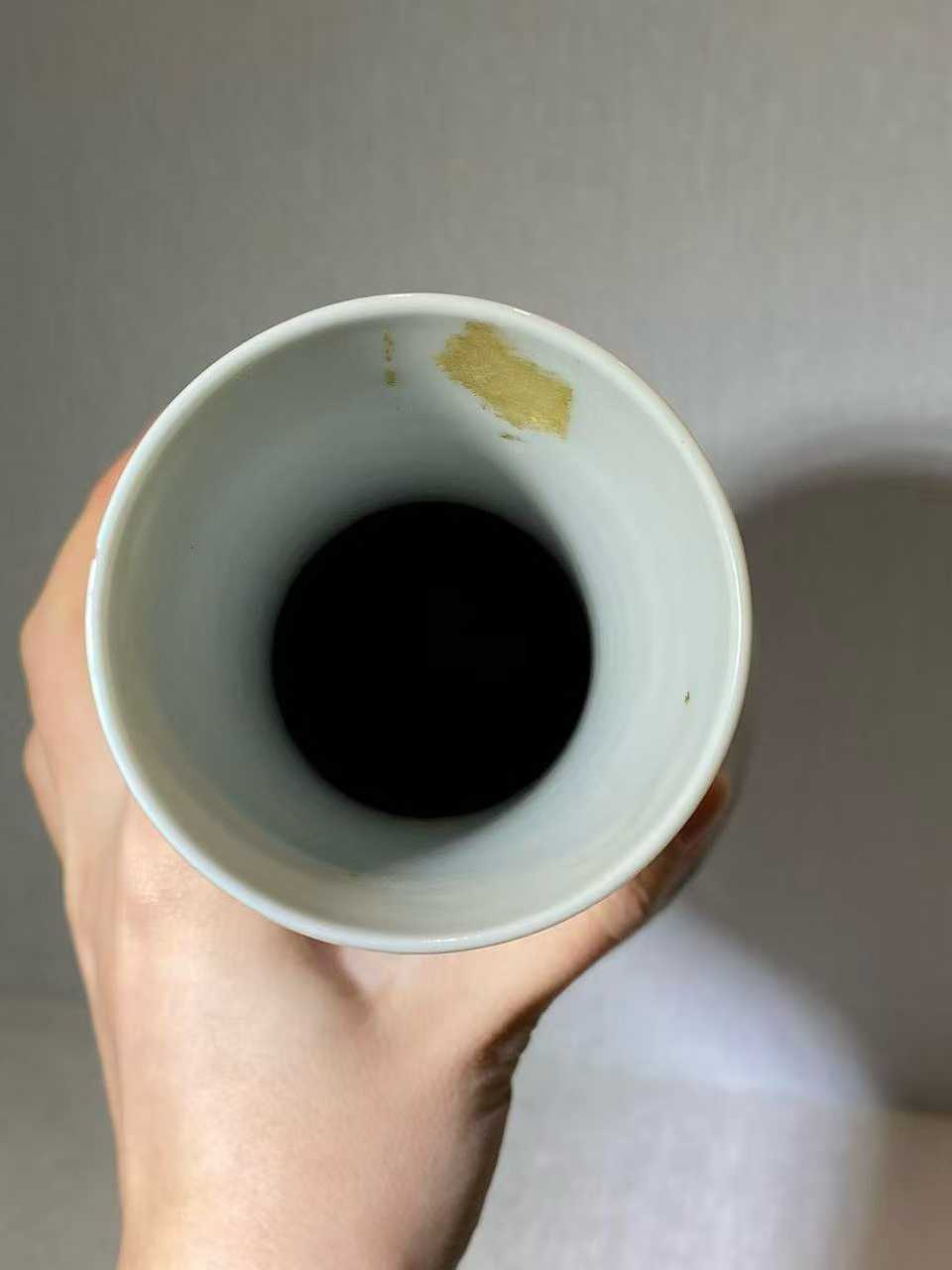 粉彩花鸟纹玉壶春瓶 款：大清乾隆年制